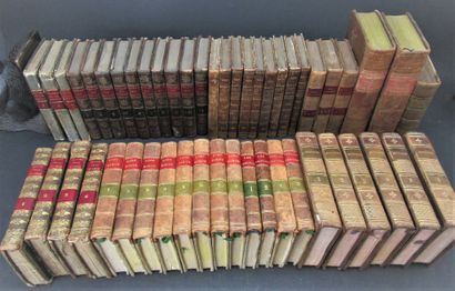 null Lot of 19th century literature, including :
1/ - Chateaubriand. - Works. Paris,...
