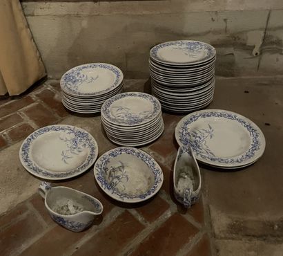 null Part of dinette in earthenware BWM including dinner plates, soup plates and...