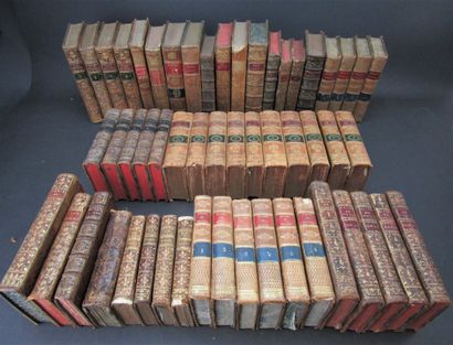 null Lot of 18th century literature including :
1/ - Rousseau, J.-J. - Complete works....