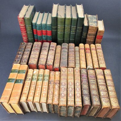 Lot de 41 ouvrages XVIIIe et XIXe siècle...
