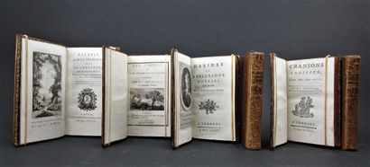 null [Cazin] - 1/ Chansons choisies, avec les airs notés. London, 1783. 3 volumes...