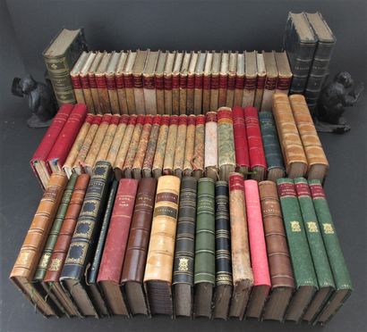 null Lot of 19th century literature, including :
1/ - Chateaubriand. - Works. Paris,...