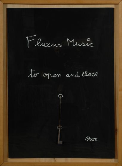 BEN (born in 1935)
Fluxus music to open and...