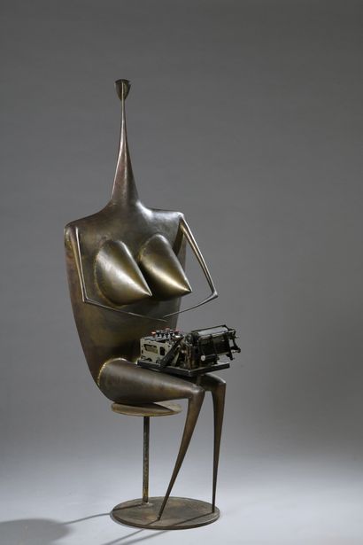 Philippe HIQUILY (1925-2013)
Lily, 1967
Brass,...