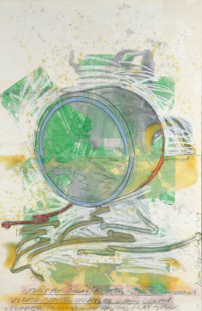 null Dennis OPPENHEIM (1938-2011)
Study for dead beats, 1989
Pencil, pastel and mixed...