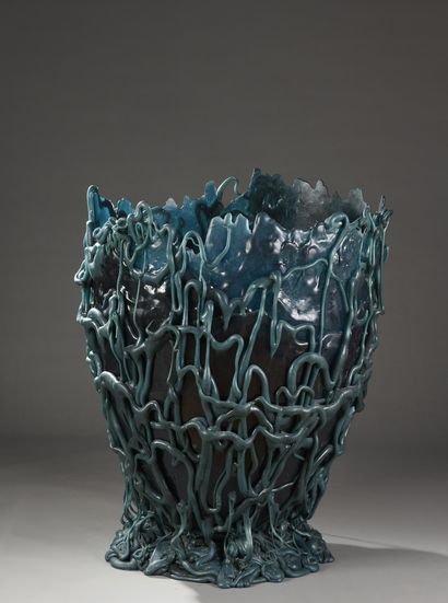 null Gaetano PESCE (né en 1939)
Vase medusa, 2005-2010
Vase en résine. Chaque exemplaire...