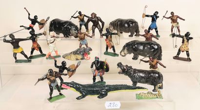 null BF - J. HILLCO - GM and miscellaneous: Hippopotamus hunting in Africa with settlers...