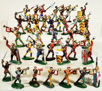 null NININ - 1947 - Renaissance - Middle Ages : Set of figurines including Trumpets...