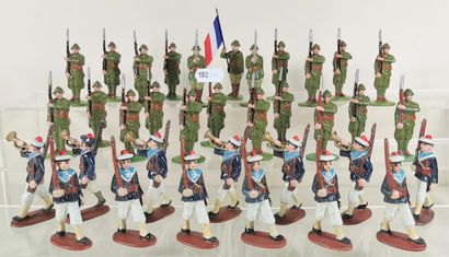 null QUIRALU : Infanterie française, 2ème guerre mondiale au fixe – Marins en vareuse...