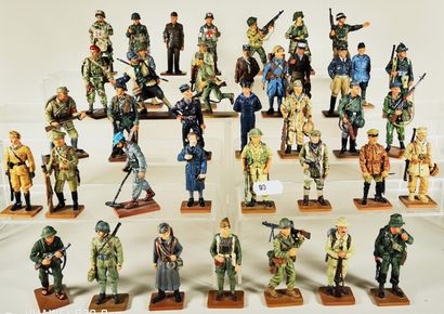 null DEL PRADO : 40 figurines – Combattants des guerres mondiales US – UK – FRANCE...