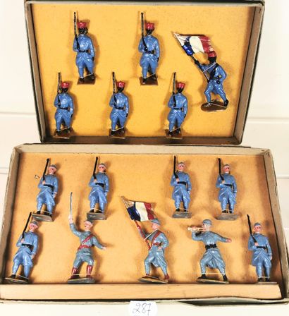 null CS - Charles SILVESTER - 1930 : French Army blue horizon - box of colonial troops...