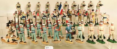 null QUIRALU – 1952-1955 : Légion Etrangère, en aluminium et plastique, au combat...
