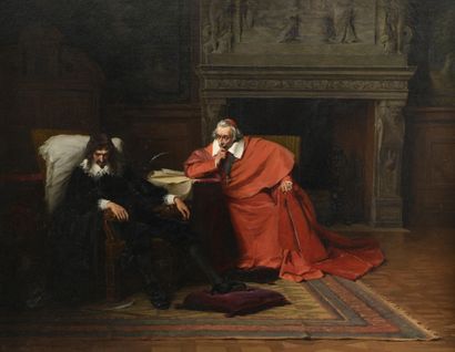 null Jeanne RONGIER (Mâcon 1852 - Paris 1929)
Louis XIII et Richelieu après la condamnation...