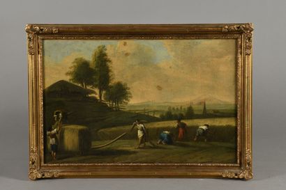 null French school around 1760
The harvest
Canvas.
34 x 51 cm