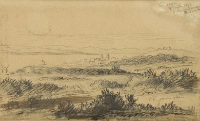19th century FRENCH SCHOOL
Landscape with...