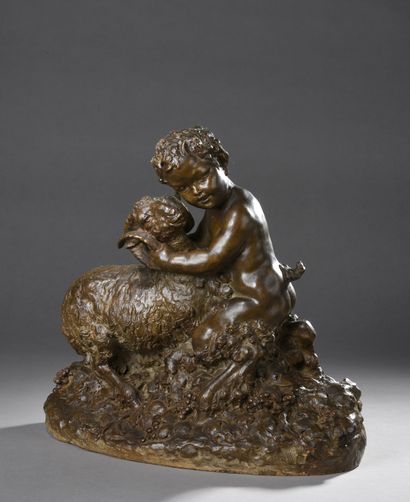 null Attributed to Auguste FRANÇOIS (active in the 19th c.)
Satyr playing with a...