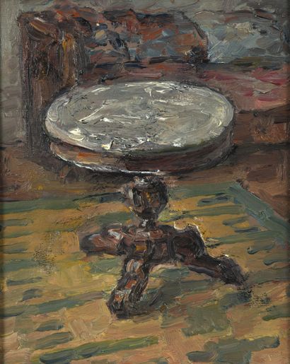 null Gaëtan DUMAS (1879-1950)
Pedestal table
Oil on canvas.
Bears a studio stamp...