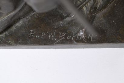 null Paul Wayland BARTLETT (1865-1925) 
General Warren
Bronze with brown patina.
Signed...