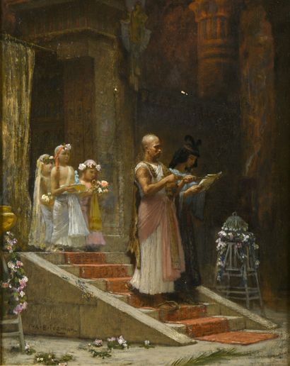 null Frederic Arthur BRIDGMAN (1847-1928)
The Egyptian Procession, circa 1876-1879
Oil...