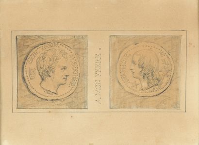 null Alexandre Marie COLIN (Paris 1798-1875)
Projets de médailles : À mon frère,...