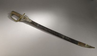 null INFANTRY SABRE, brass guard type 1790, with its scabbard.
Revolutionary per...