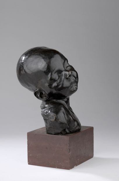 null Aimé-Jules DALOU (1838-1902)
Bust of a sleeping baby
Model created between 1872...