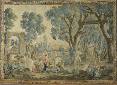 null IMPORTANT PANEL OF FINE TAPESTRIES from Aubusson, late 18th - early 19th century
In...