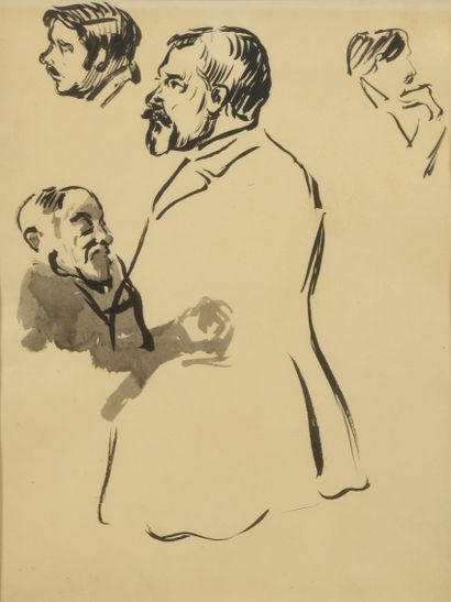 Raoul de MATHAN (1874-1938)
Characters 
Ink...
