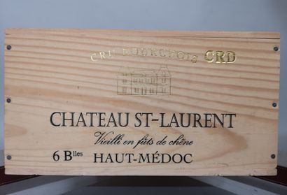 null 12 bouteilles Château SAINT LAURENT 1997 - Haut Médoc 
En caisse bois. 
EN ...