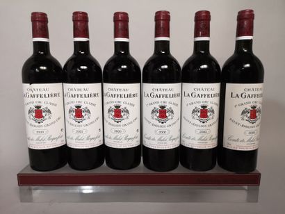 null 6 bouteilles Château LA GAFFELIERE 2000 - Saint Emilion Grand Cru