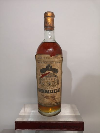 null 1 bottle Château de La FONVIEILLE 1945 "Réserve du Theulet" - Monbazillac 
Stained...