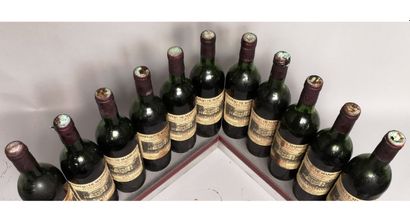 null 12 bouteilles 11 bouteilles Château de MARBUZET 1975 - Saint Estèphe 
Étiquettes...