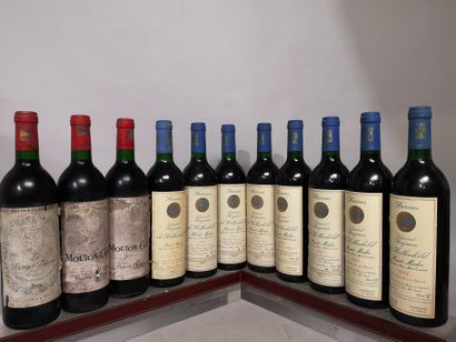 null 11 bouteilles BORDEAUX DIVERS Domaines des BARONS de ROTHSCHILD 
Le Berger Baron...