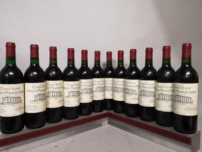 null 12 bouteilles Château HAUT MARBUZET 1996 - Saint Estèphe
