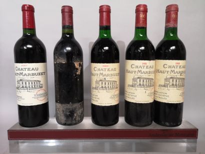 null 5 bottles Château HAUT MARBUZET - Saint Estèphe 2 from 1988, 1 from 1989, 1...