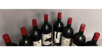 null 8 magnums Château LABEGORCE ZEDE 1975 - Margaux 
Stained and torn labels. 6...