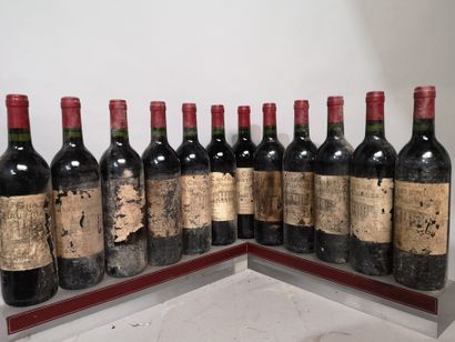 null 12 bouteilles Château HAUT MARBUZET 1996 - Saint Estèphe 
Étiquettes tachées...