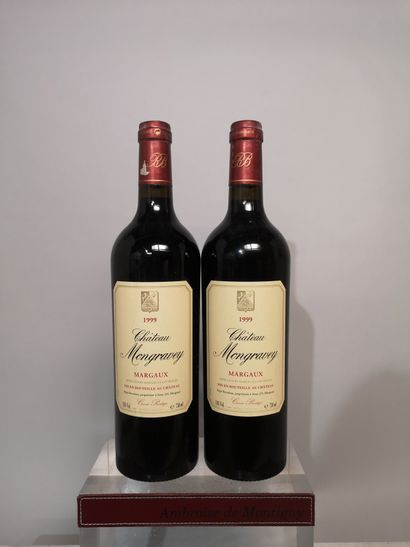 null 2 bouteilles Château MONGRAVEY 1999 - Margaux