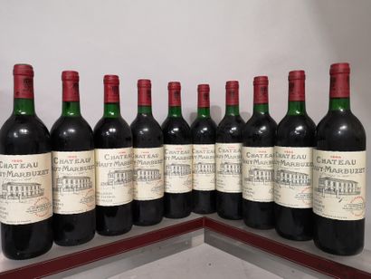 null 10 bottles Château HAUT MARBUZET 1995 - Saint Estèphe 
2 levels base neck, 5...