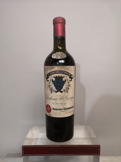 null 1 bottle Château SAINT GEORGES 1929 - Saint Emilion Grand Cru 
Stained label....