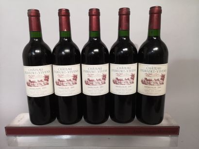 null 5 bouteilles Château DURFORT VIVENS 2001 - 2e Gcc Margaux