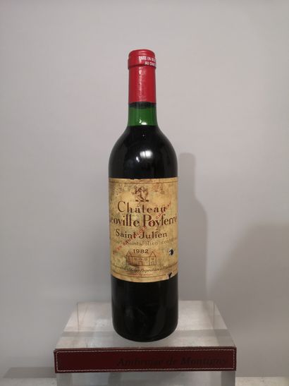 null 1 bottle Château LEOVILLE POYFERRE 1982 - 2nd Gcc Saint Julien 
Stained and...