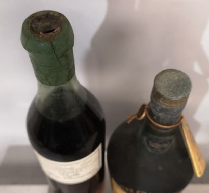null 2 bottles COGNAC Fine Champagne 1 OTARD "V.S.O.P." and 1 NORMANDIN MERCIER 
Caps...