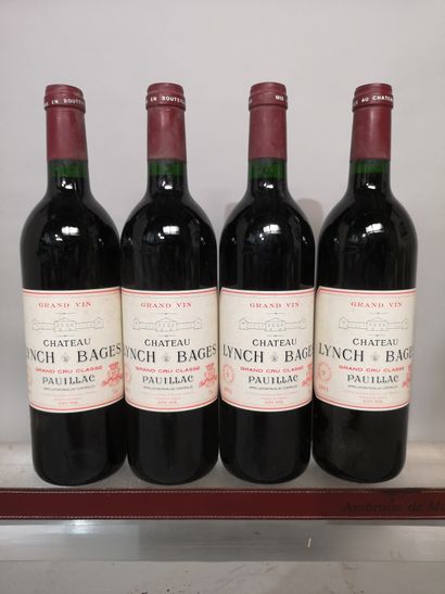 4 bouteilles Château LYNCH BAGES 1993 - 5e...