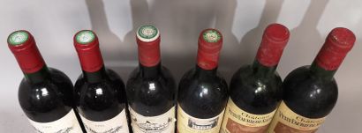 null 6 bouteilles SAINT EMILION DIVERS : 
2 Ch. PETIT FAURIE de SOUTARD 1982 - St...