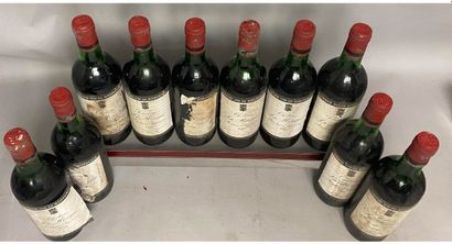 null 10 bouteilles 10 bouteilles Château La MONGIE 1982 - BORDEAUX 
EN L'ETAT