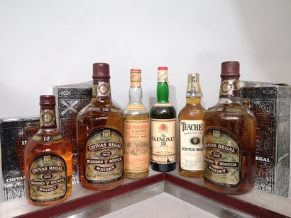 6 flacons 70cl (dont 2 magnums) SCOTCH WHISKY...