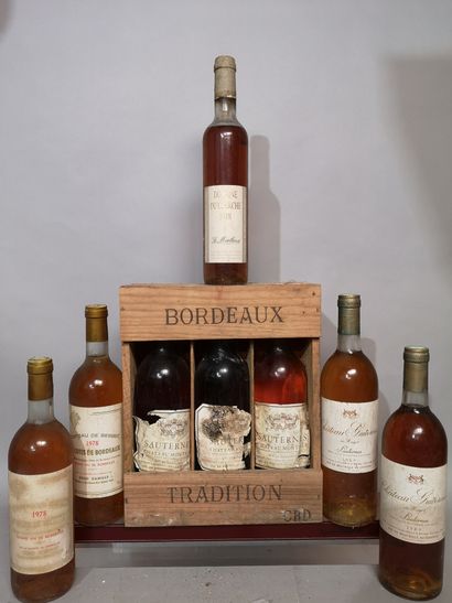 null 8 bouteilles VINS BLANCS DIVERS A VENDRE EN L'ETAT : 
Sauternes, Collines de...