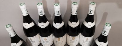 null 7 bouteilles CORTON Grand Cru 2000 - Domaine CORNU 
Étiquettes légèrement m...