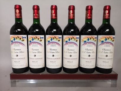 null 6 bouteilles CHARMES de l'AUTRE RIVE Merlot 1997 - Bordeaux